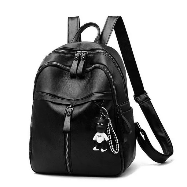 Women Girls Backpack PU Leather Rucksack Travel Waterproof Shoulder Bag School Bags - Walmart.com | Walmart (US)