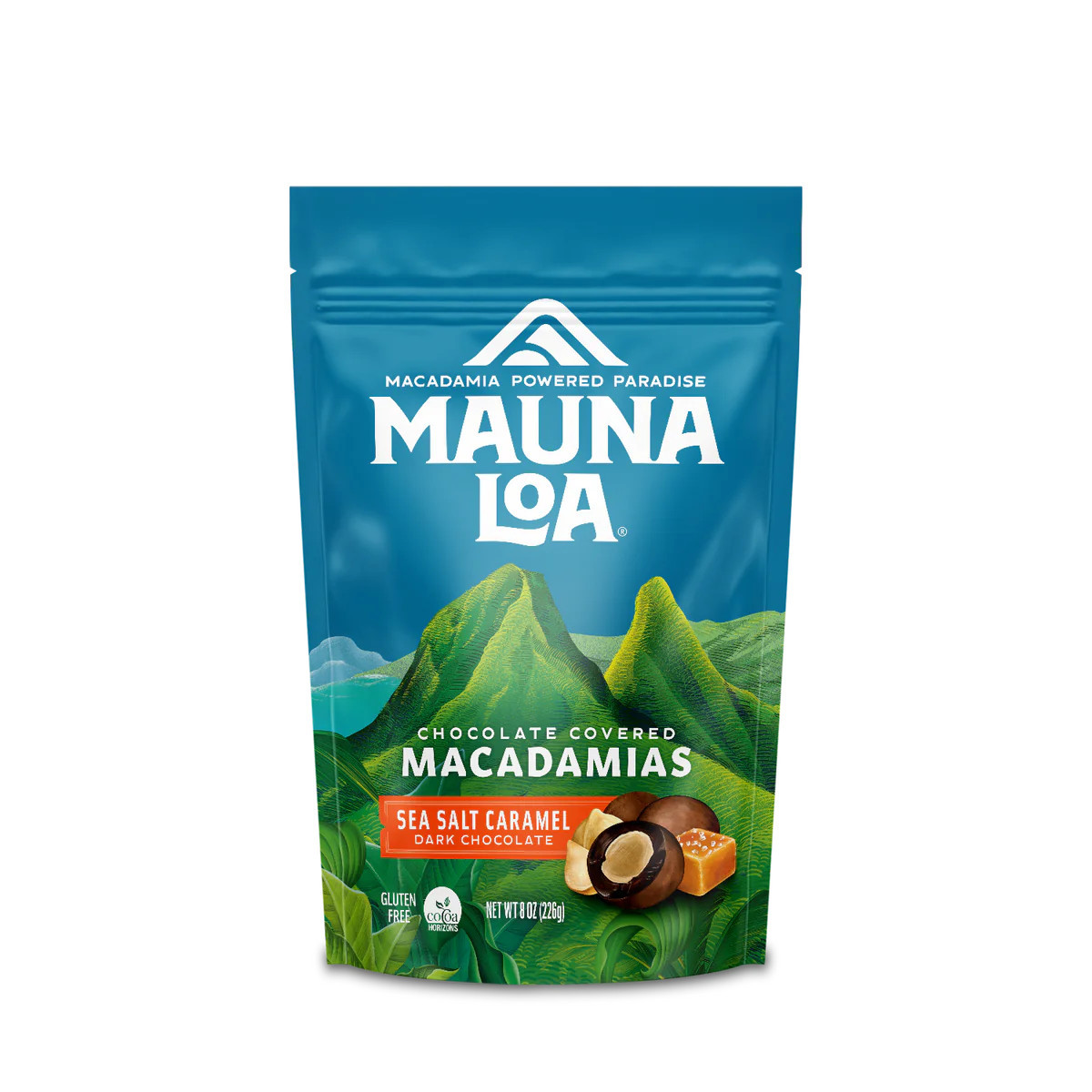 Chocolate Covered Macadamias - Dark Chocolate Sea Salt Caramel Medium Bag | Mauna Loa