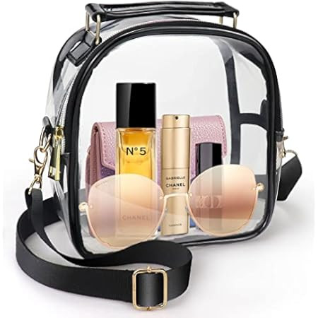 Clear Purse for Women, Clear Bag Stadium Approved, See Through Clear Handbag | Amazon (US)