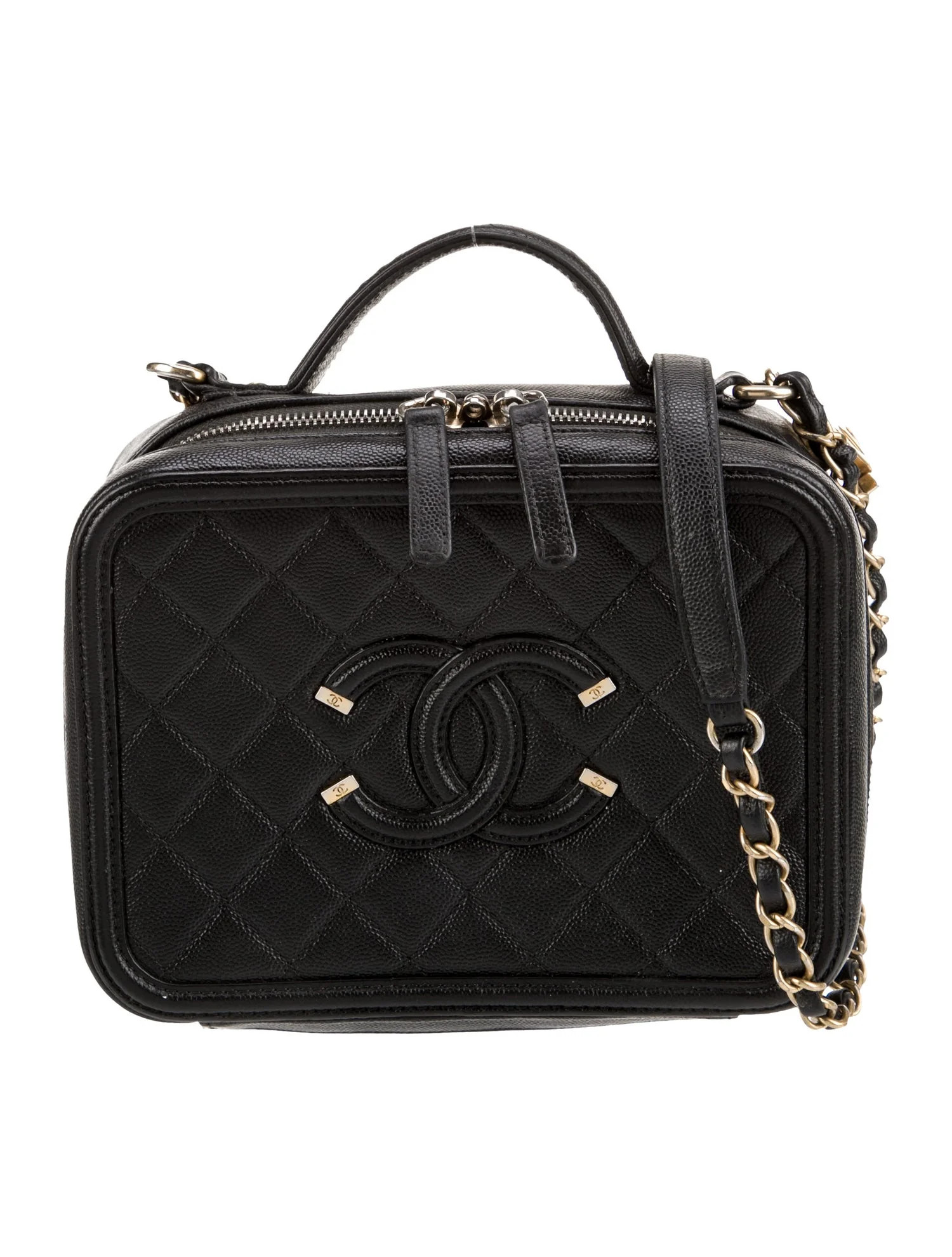 Medium CC Filigree Vanity Case | The RealReal