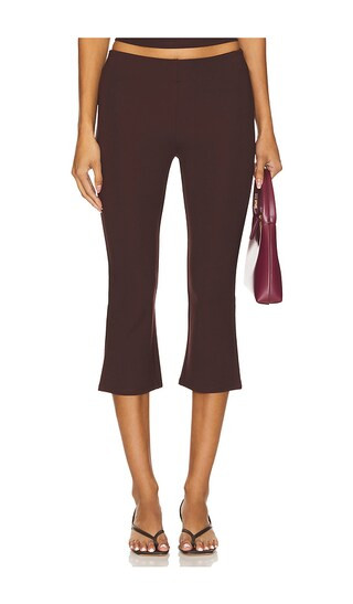 Royce Capri in Chocolate Brown | Revolve Clothing (Global)