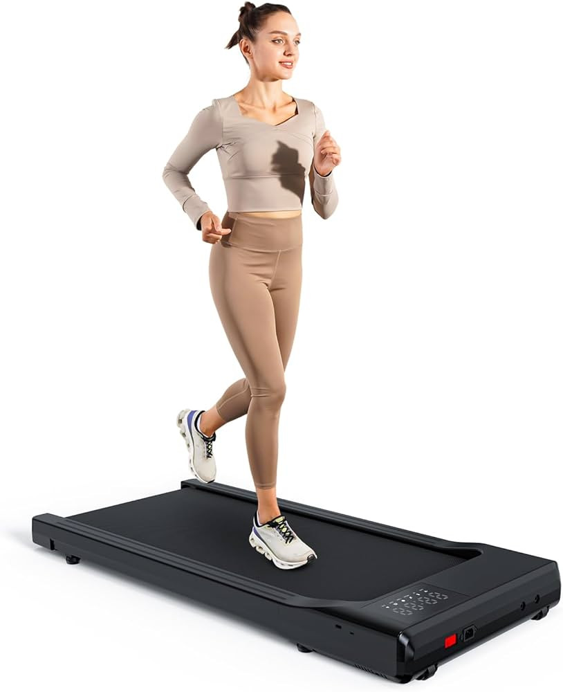 DeerRun Walking Pad 2 in 1 Under Desk Treadmill, 2.5HP Low Noise Walking Pad Running Jogging Mach... | Amazon (US)