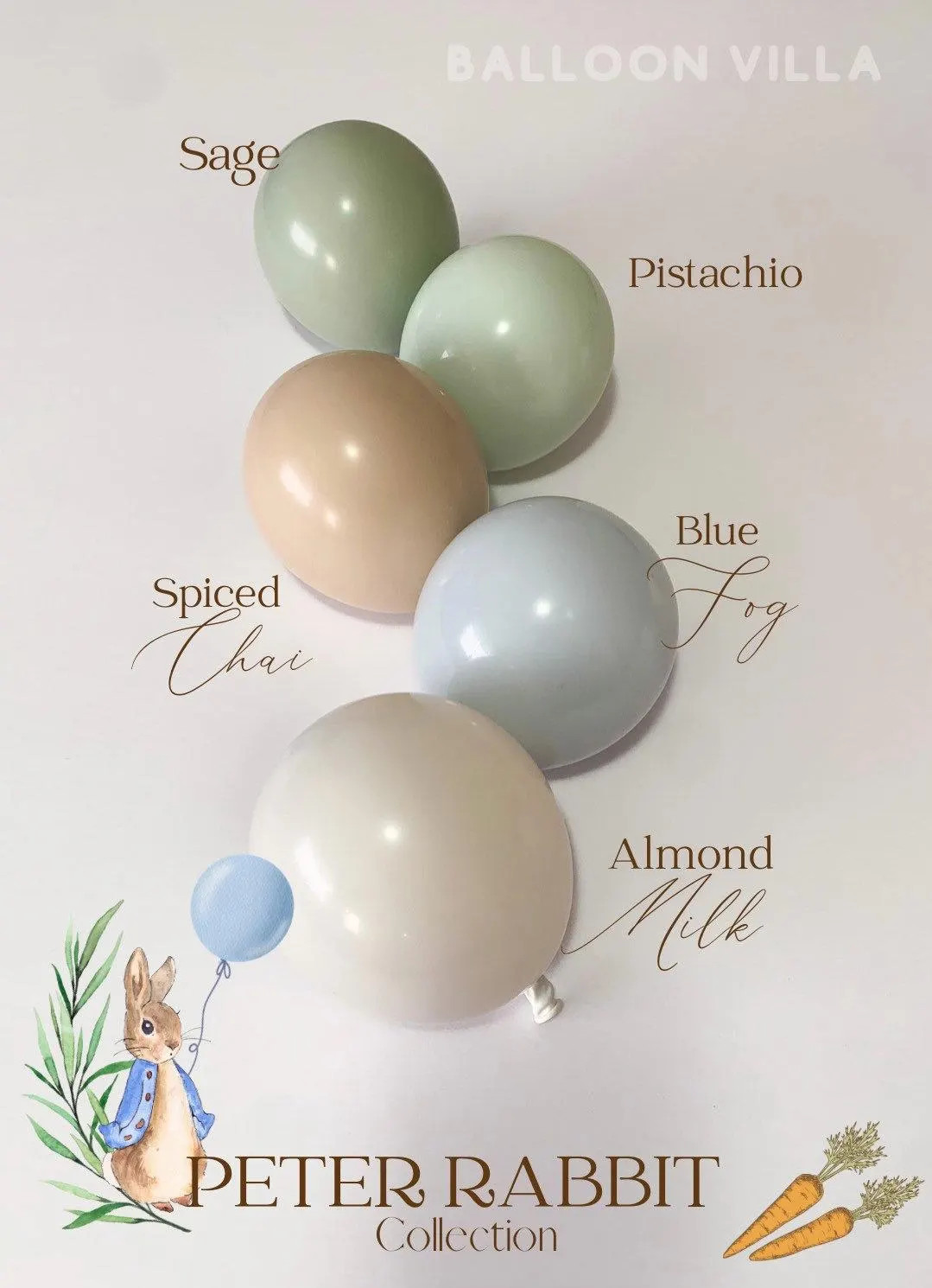 Peter Rabbit DIY Balloon Garland Arch Kit / Custom High Quality Matte Colors - Baby Shower Decor,... | Etsy (US)