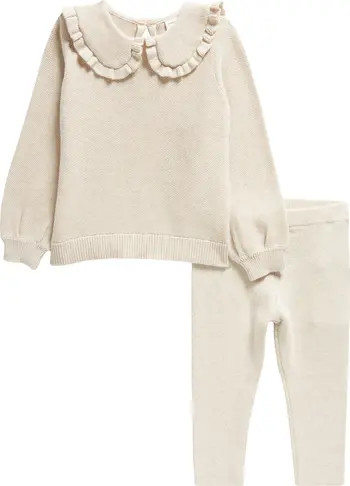 Collared Sweater & Leggings Set | Nordstrom