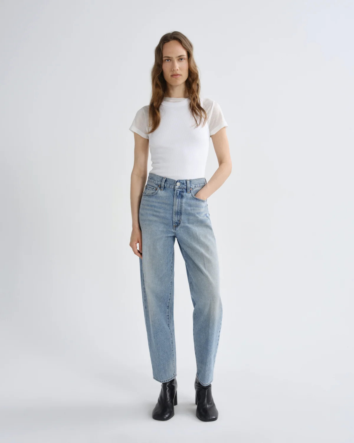 80S Jean High Rise Vintage Taper in Orbital | AGOLDE