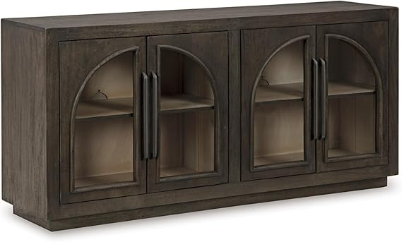 Signature Design by Ashley Dreley Accent Cabinet, 62" W x 16" D x 30" H, Dark Brown | Amazon (US)