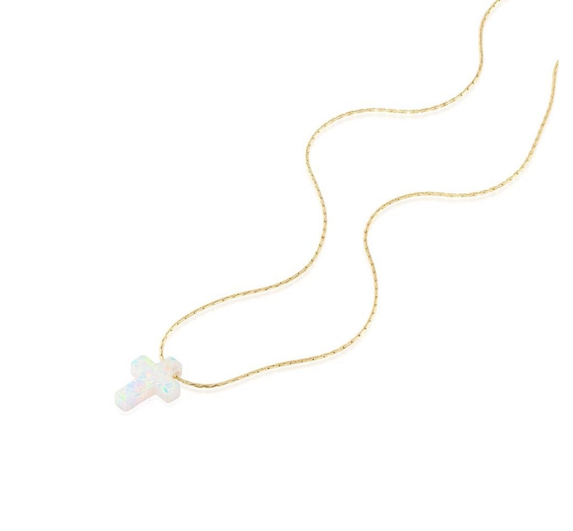 I’ve been searching for a dainty Cross necklace and love this opal color option from Amazon! ✨ 

#LTKStyleTip #LTKBeauty