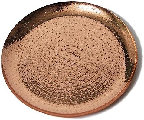 Alchemade Copper Metallic 13 inch Decorative Charger Plate | Amazon (US)