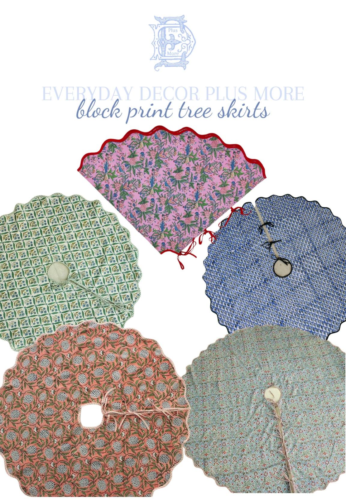 Block print tree skirts
Scalloped tree skirts
Block print scalloped tree skirts
Traditional tree skirt
Fun Christmas tree skirt
Block print Christmas tree skirt
Scalloped Christmas tree skirt
Grandmillennial Christmas skirt 
Grandmillennial Christmas tree skirt 

#LTKSeasonal #LTKHoliday #LTKhome