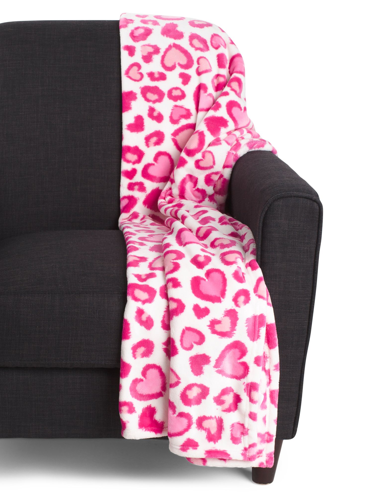 Leopard Heart Throw | TJ Maxx