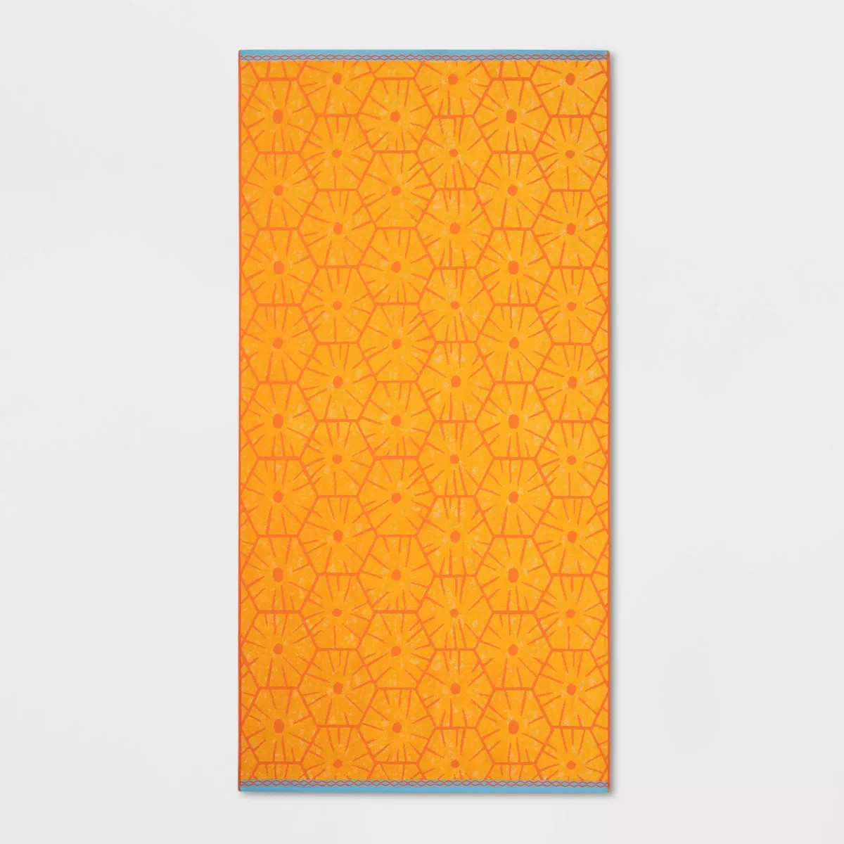 XL Jacquard Pineapple Beach Towel Dark Yellow - Sun Squad™ | Target