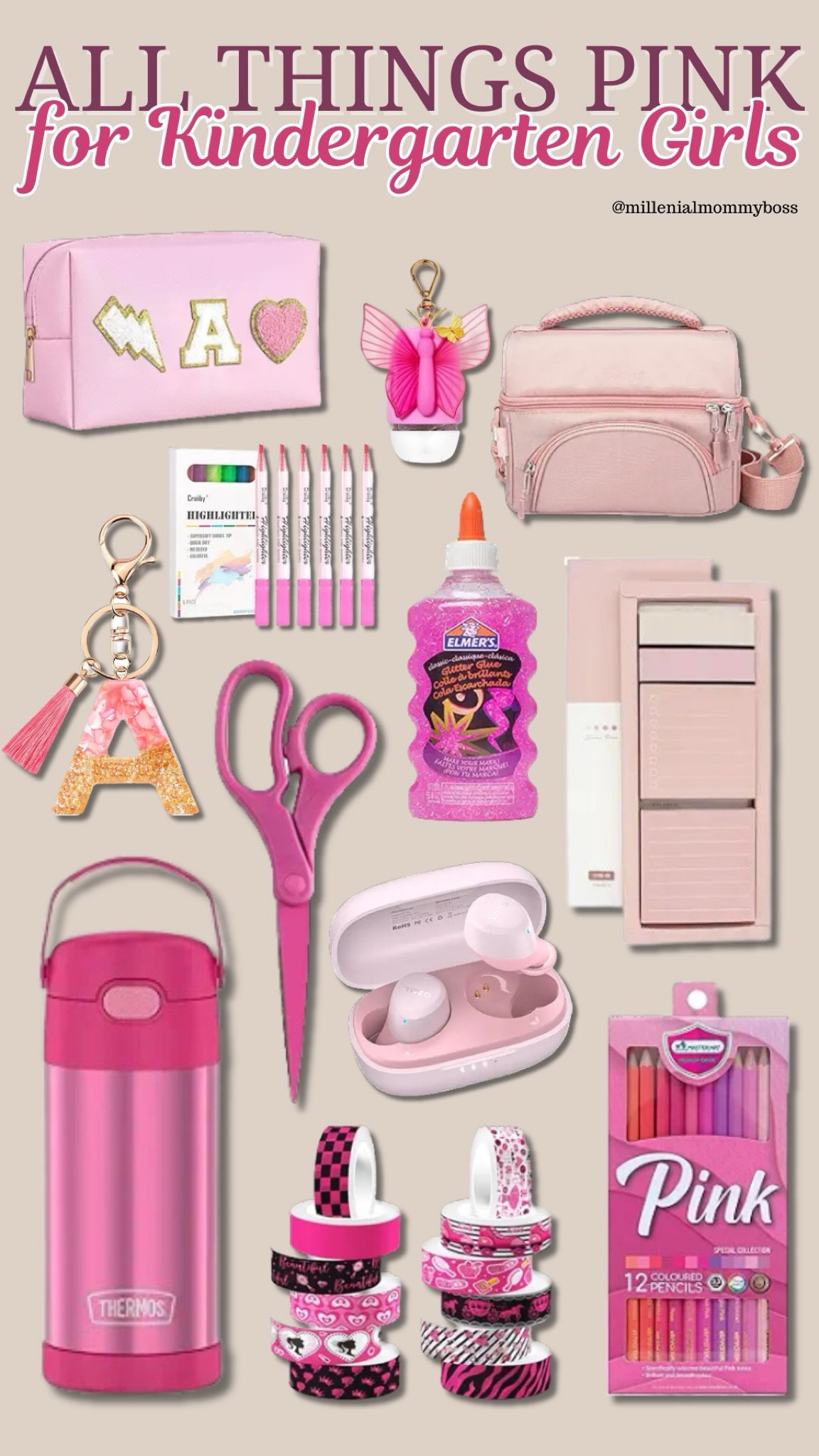 Looking for the perfect pink school supplies for your little one?🎀 Check out this curated list of all things pink for kindergarten girls!  Perfect for adding a pop of color to your child's school day while keeping them organized and excited to learn. Swipe to see all the must-haves!🌸💓🎀

#BackToSchool #PinkSchoolSupplies #KindergartenEssentials #MomLife #SchoolShopping #GirlMom #MomHacks #SchoolSupplies #PinkLovers #ParentingTips

#LTKFamily #LTKBacktoSchool #LTKKids