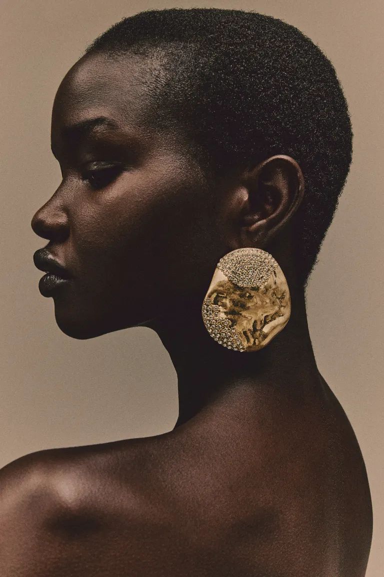 Rhinestone-embellished Earrings | H&M (US + CA)
