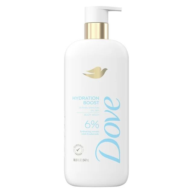 Dove Hydration Boost Body Wash 6% Hydration Serum with Hyaluronic Acid All Skin Type, 18.5 oz | Walmart (US)