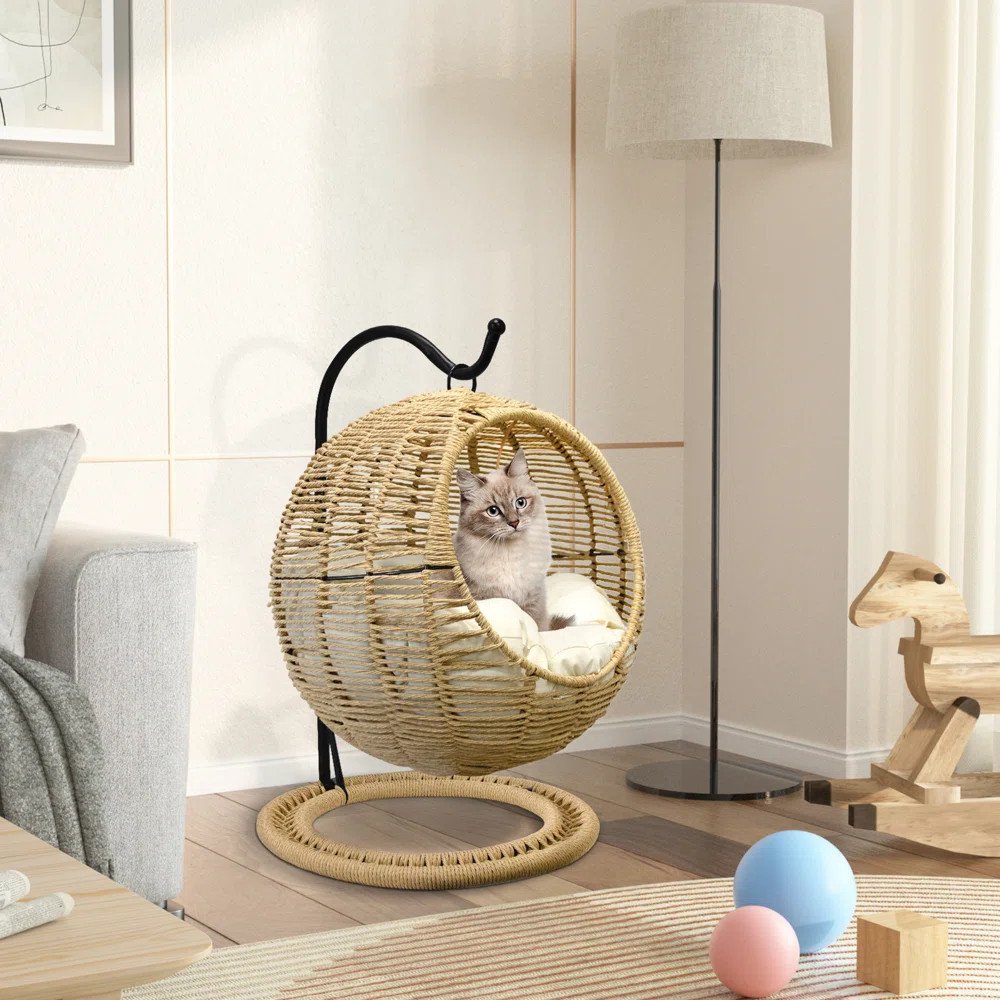Tucker Murphy Pet™ Daxtin Round Basket Cat Bed & Reviews | Wayfair | Wayfair North America