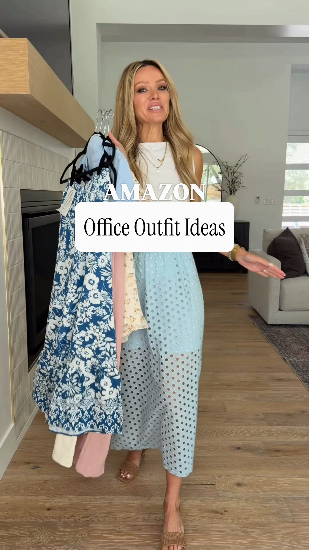 Amazon office outfits that actually make getting dressed for work easy. 🤍✨

If you’re looking for workwear that’s polished, comfortable, and affordable, these Amazon finds are some of my favorites.

💙 A chic eyelet midi skirt that’s perfect for warm office days.
💙 Flowy printed wide-leg pants that make a simple tank look instantly put together.
🌸 Blush trousers paired with a feminine floral blouse for a classic business casual look.
☁️ A blue embroidered blouse with cream trousers that looks so much more expensive than it is.

These are the kinds of outfits you can wear from the office to lunch, meetings, or even dinner afterward without changing.

Which outfit would you wear to work—1, 2, 3, or 4? 👇

Comment WORK and I’ll send you all the Amazon links! Save this for your next workwear refresh. 🤍

#AmazonFashion #AmazonOfficeOutfits #BusinessCasual #WorkwearStyle #OfficeStyle