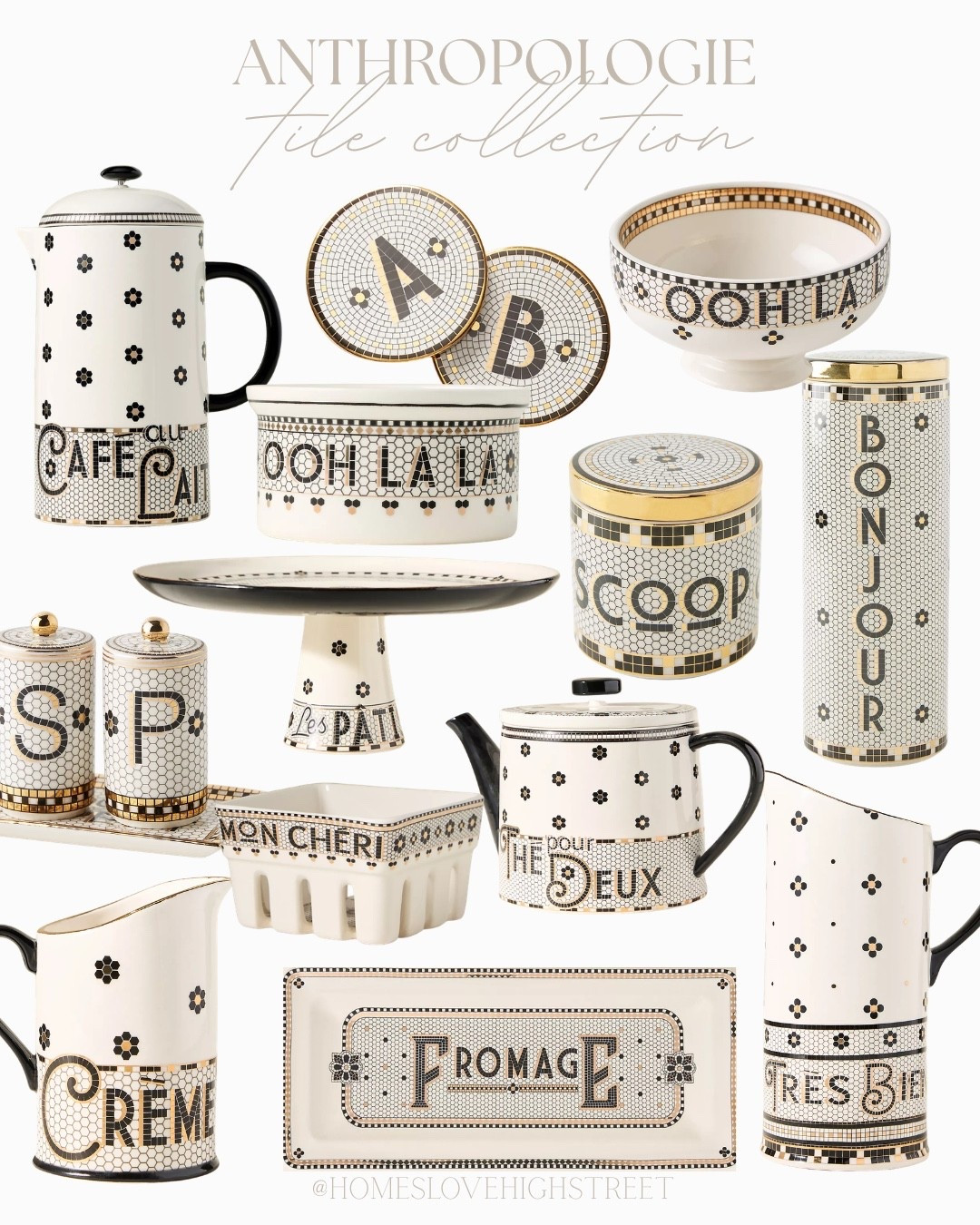 Anthropologie Tile Collection | Chic Kitchen Decor Finds 🤍🖤 


#anthropologiehome
#anthropologiefinds
#kitchendecor
#luxehome
#tableware


#LTKstyletip #LTKhome #LTKuk