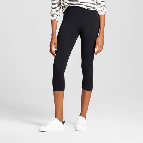 Women's Solid Jersey Capri Leggings Black - Xhilaration™ | Target