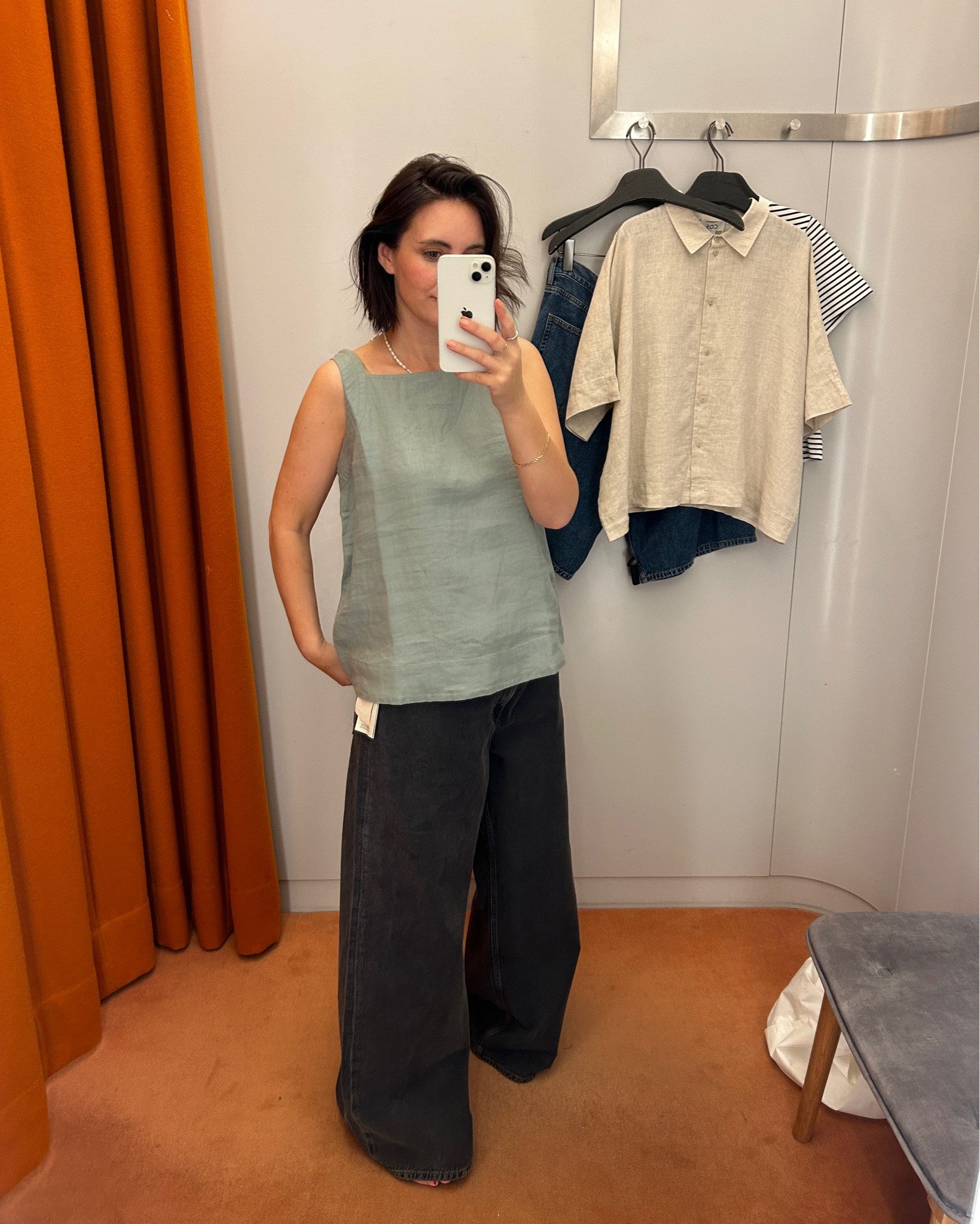 Cos linen top, cos drawstring trousers 

#LTKireland #LTKstyletip #LTKover50style