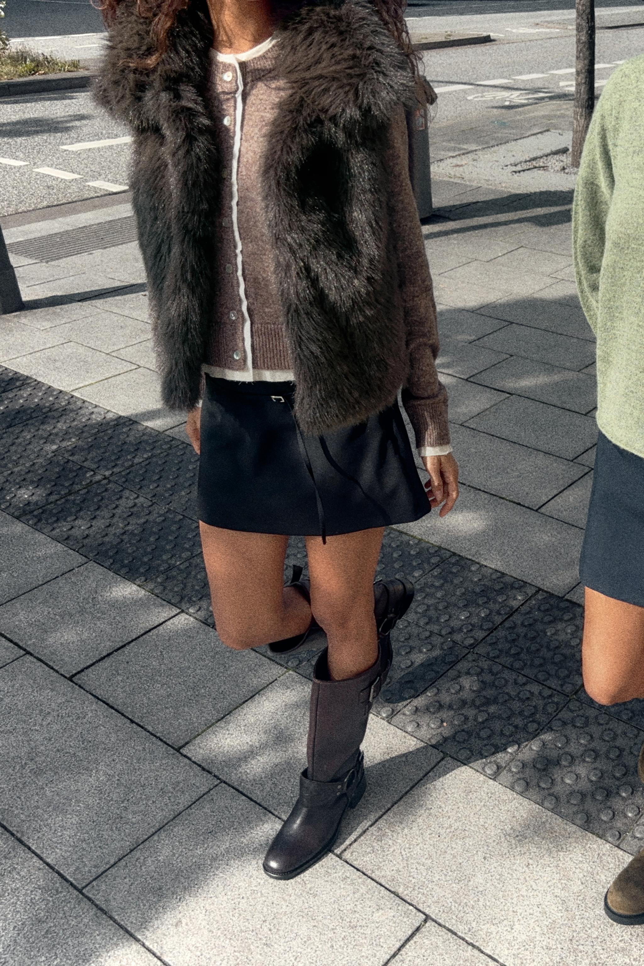 FAUX FUR GILET | Zara AU