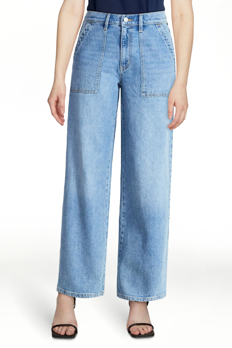 Time and Tru Women's Wide Leg Utility Trousers, 31" Inseam, Sizes 0-20 | Walmart (US)