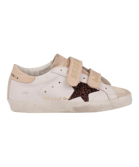 Golden Goose White Old School Leather Sneakers - Women | Zulily