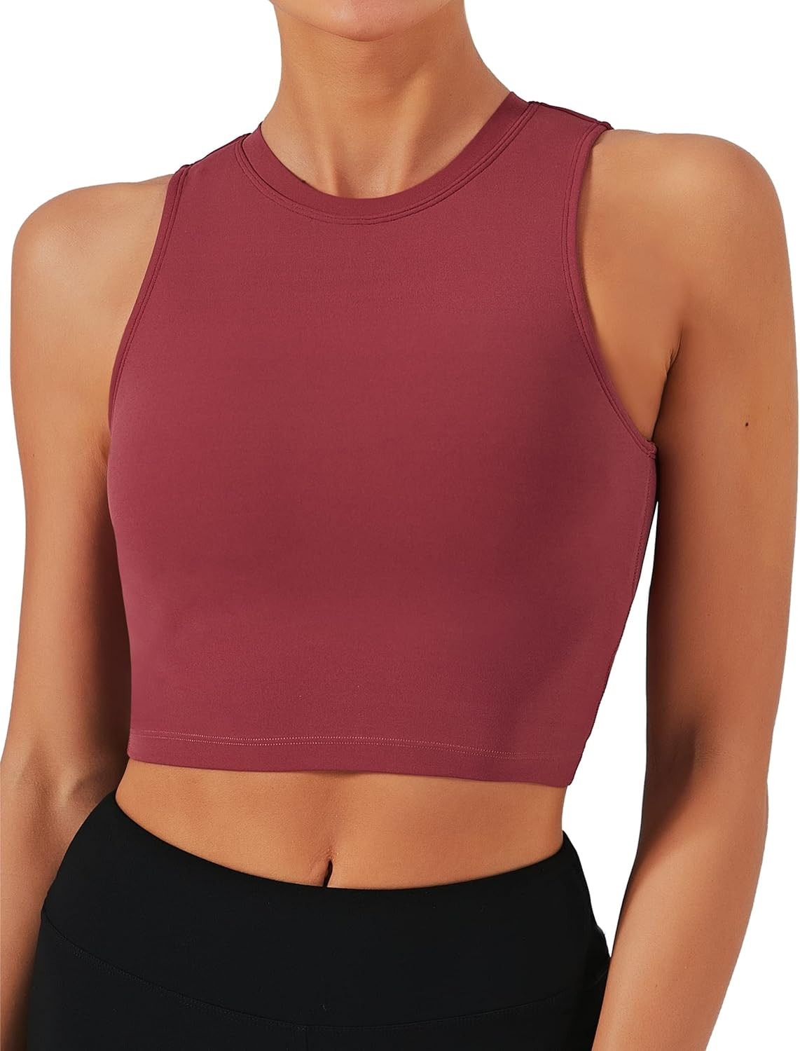 Natural Feelings Sports Bras for Women Removable Padded Yoga Tank Tops Sleeveless Fitness Workout... | Amazon (US)