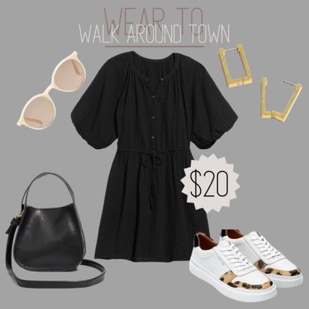A $20 dress that runs true to size and the most comfortable sneakers. Also take advantage of madewell’s 25% off everything sale!

#dress #casualdress #oldnavy #colehaan #sneakers #casual #earring #squarehoops #hoops #madewell #purse #blackpurse #sunglasses #springdress #easterdress #springoutfit #travel 

#LTKSeasonal #LTKsalealert #LTKstyletip
