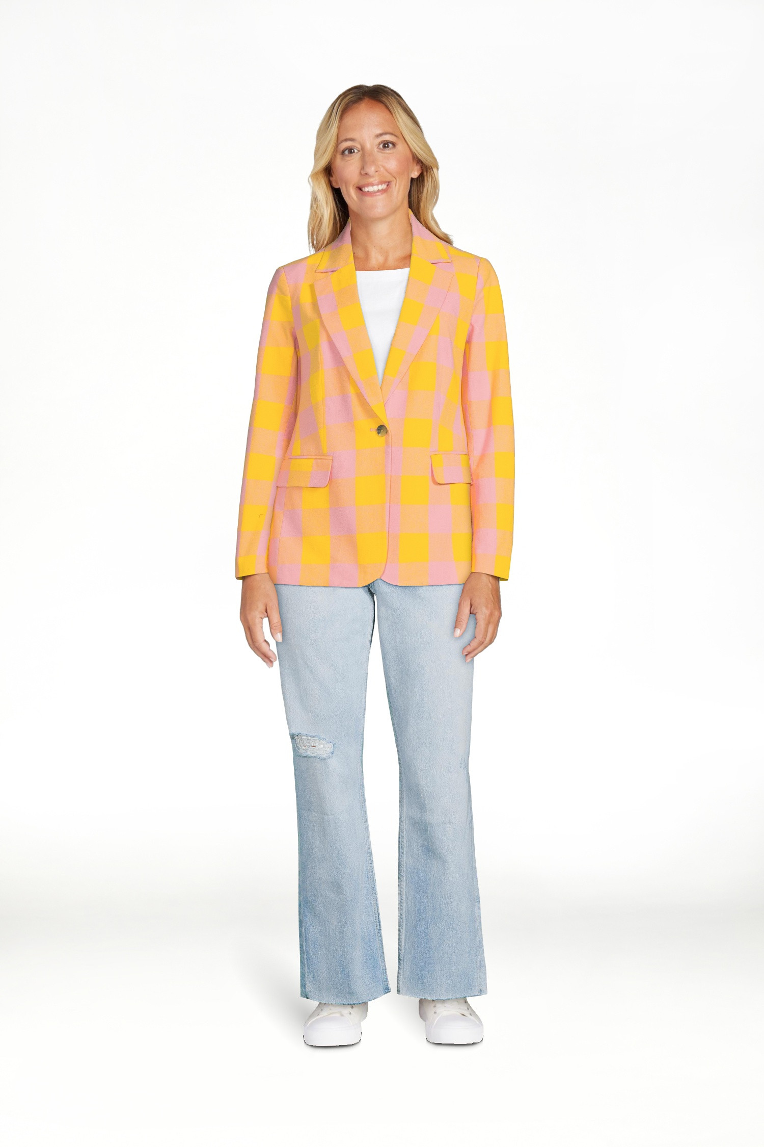 Free Assembly Women's Slim Single-Breasted Blazer | Walmart (US)