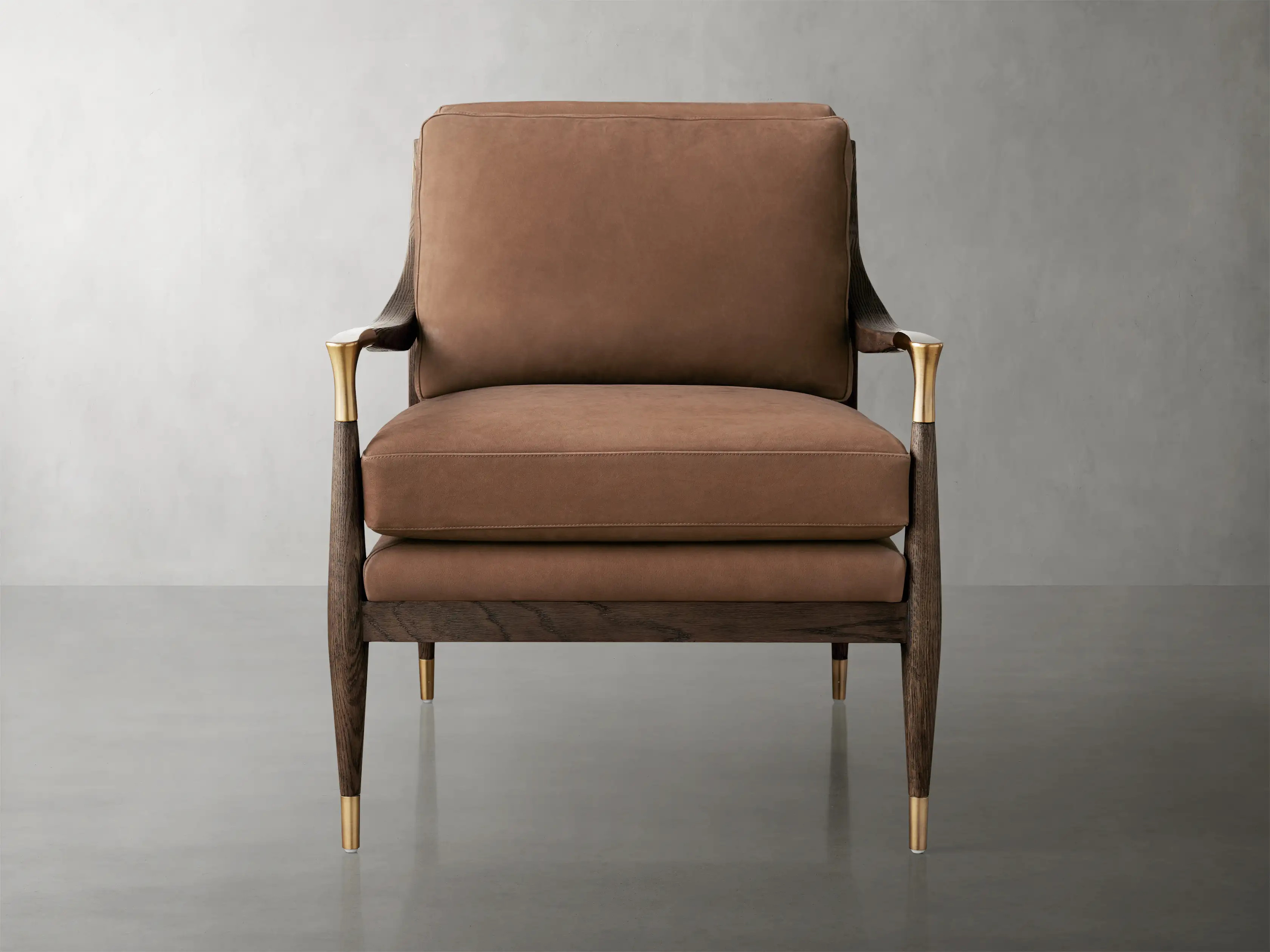 Fisher Nubuck Leather Chair | Arhaus