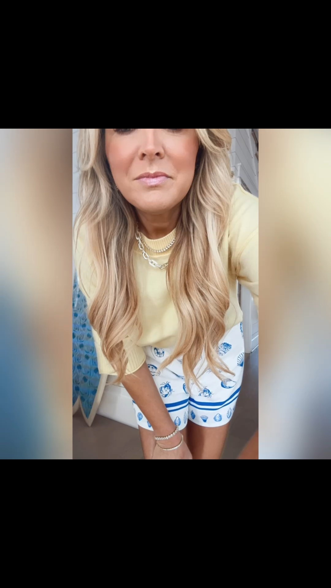 Cutest spring outfit vibes. Wearing xs shorts and small sweater  

#LTKootd #LTKSeasonal