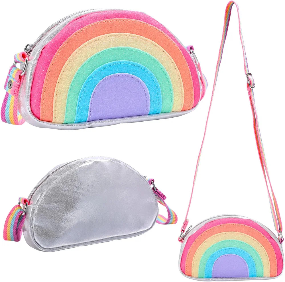 PinkSheep Rainbow Purse Girls Purse Toddler Purse Kids Purse Girls Purse for Little Girls Kids Wa... | Amazon (US)