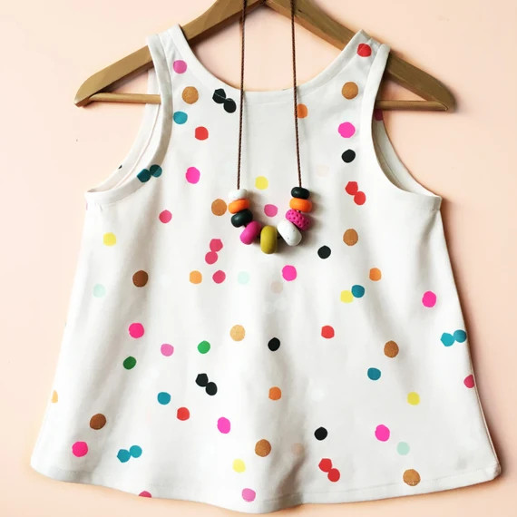 Confetti 100% Organic Cotton Ladies Top - designed by Doops Designs | Etsy (US)