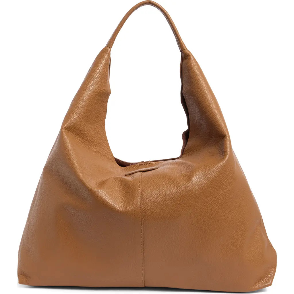 Kurt Geiger London Violet Leather Hobo Bag in Light/Pastel Brown at Nordstrom | Nordstrom