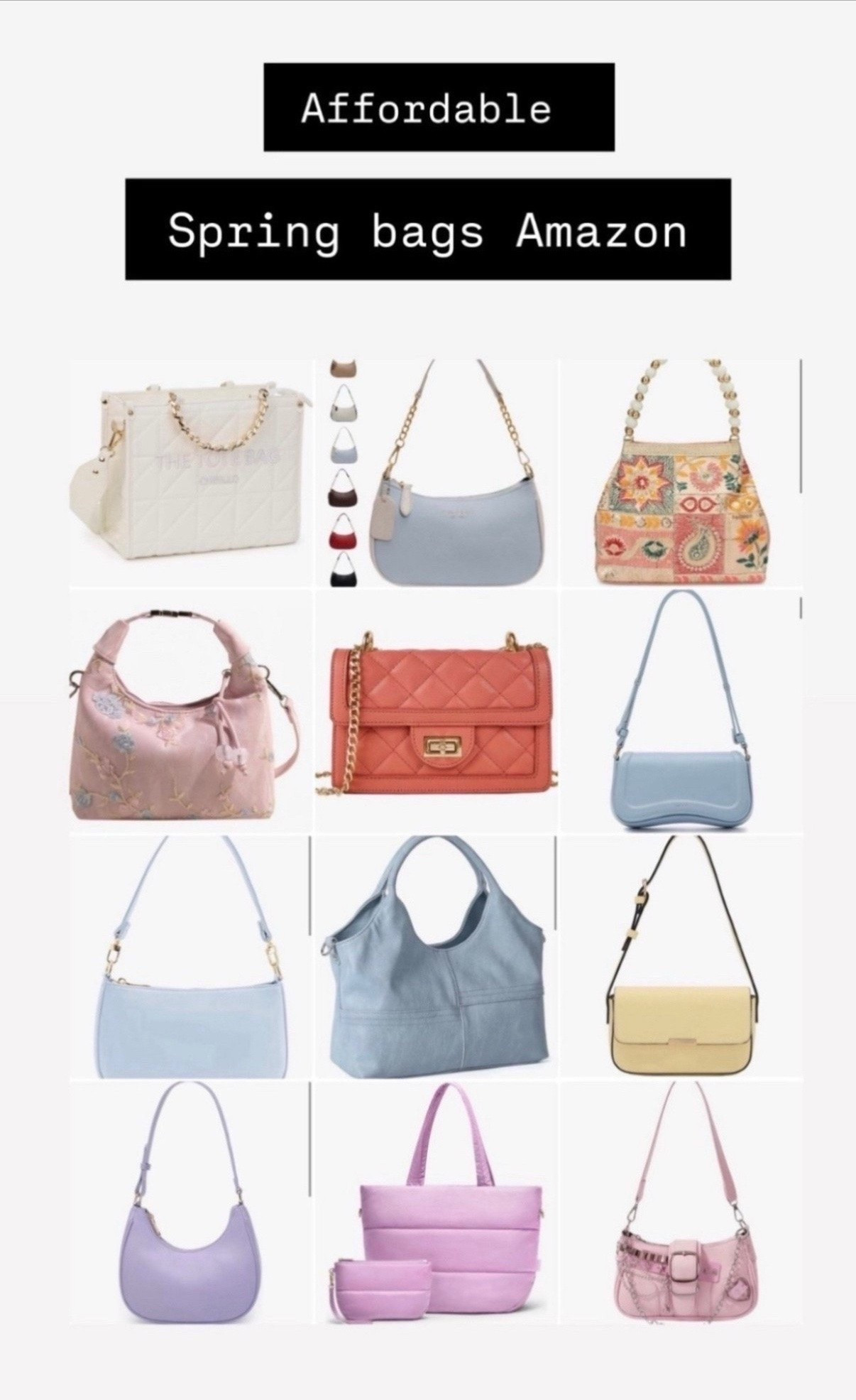 pretty bags 
spring purse 
amazon handbags