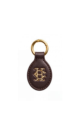 Heraldic HC Key Ring (Chocolate) | Holland Cooper