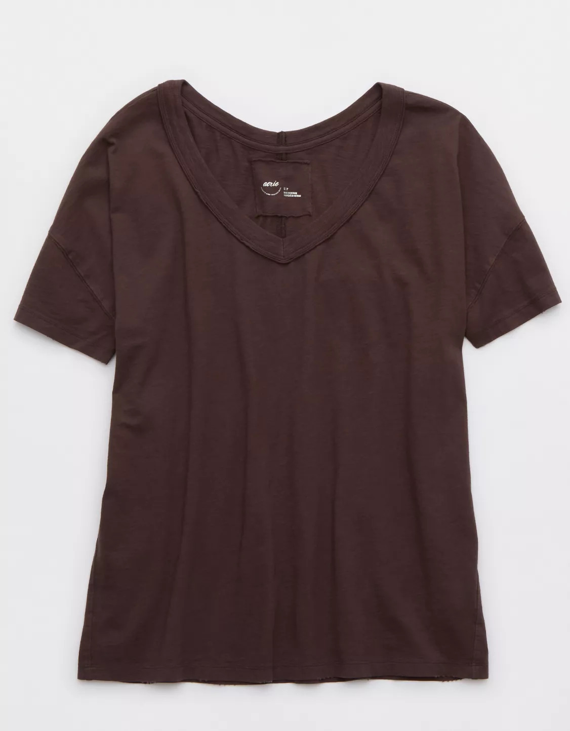 Aerie Oversized V-Neck Boyfriend T-Shirt | Aerie