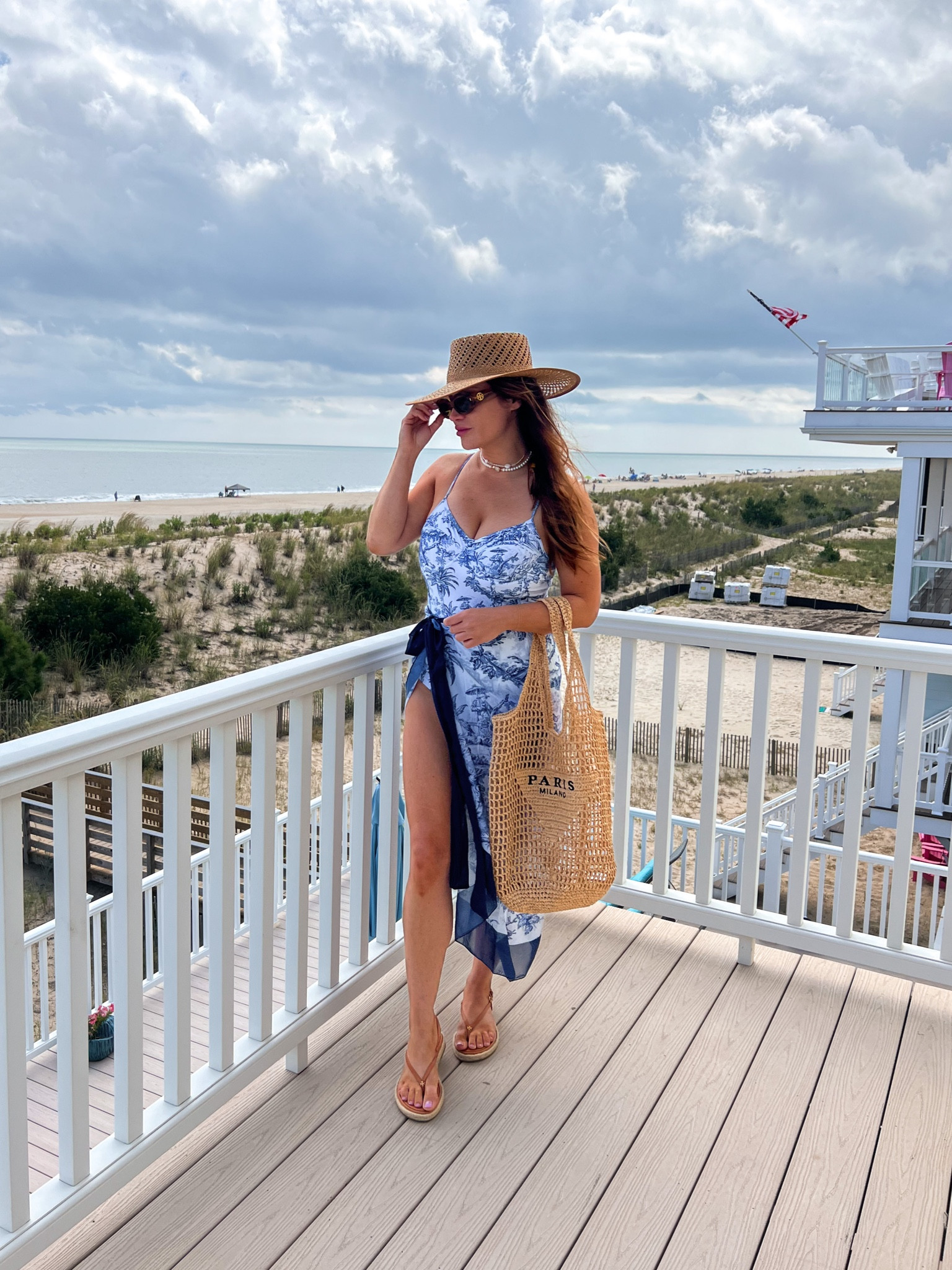 Dior inspired swimsuit, amazon find, beach outfit, one piece swimsuit, Tory Burch sunglasses, Prada raffia inspired bag, beach bag, vacation outfit

#LTKtravel #LTKstyletip #LTKswim