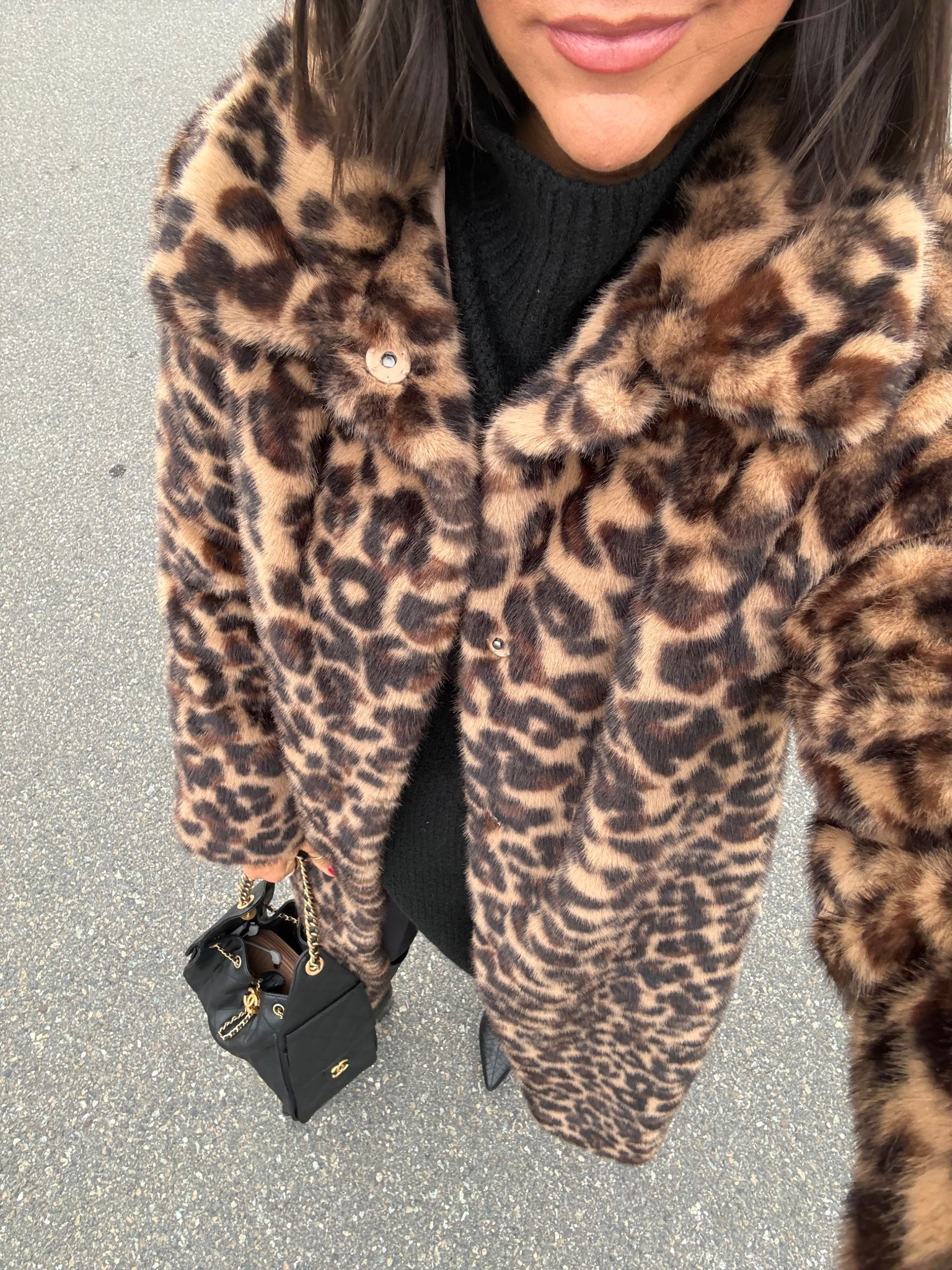 Love everything about a leopard print fur! My exact one is Out of stock- but linked others! 

#LTKWorkwear #LTKFindsUnder100 #LTKSaleAlert