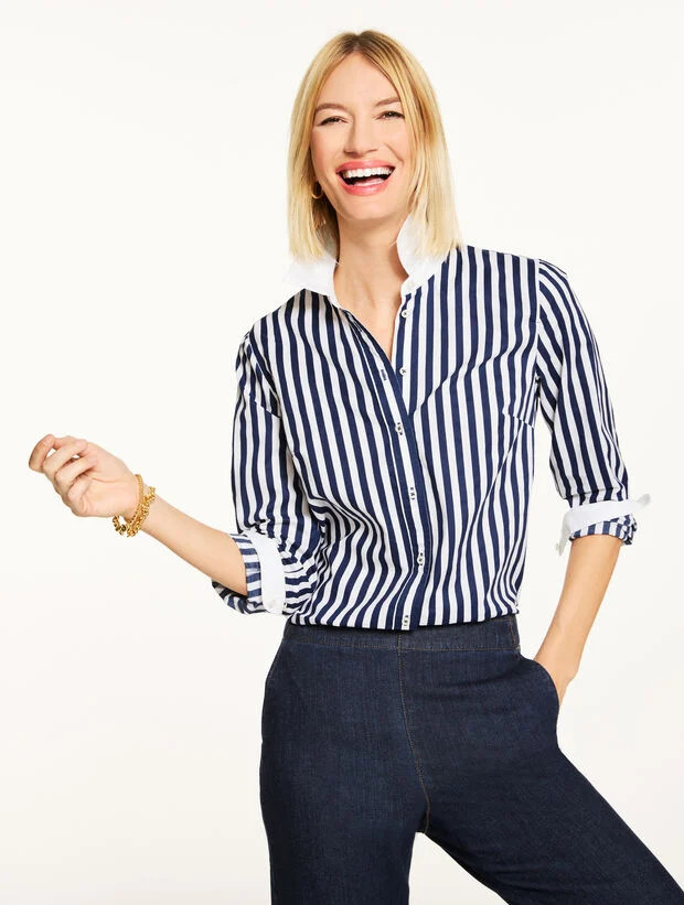 Modern Classic Shirt - Wonder Stripe | Talbots