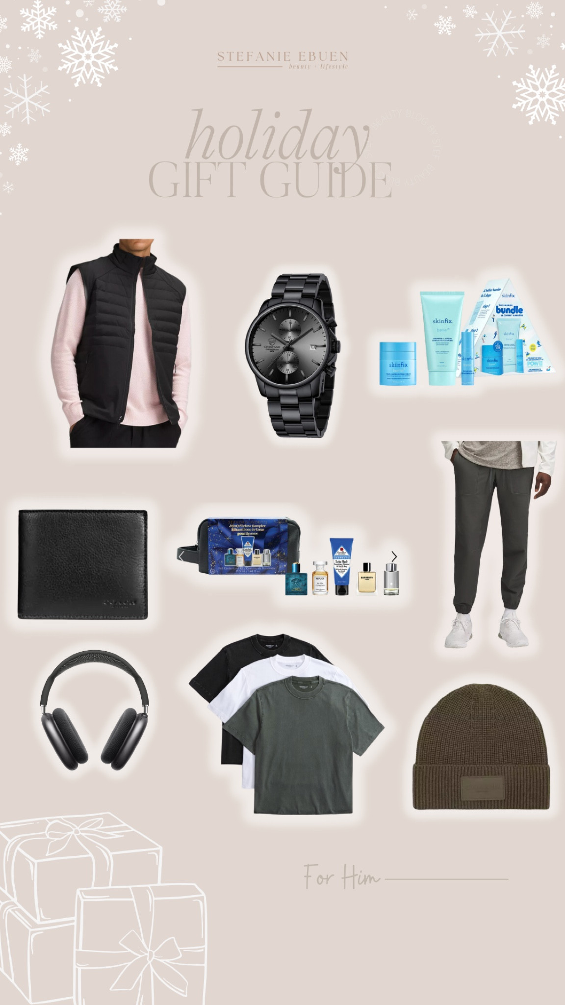 Holiday gift guide for him 

#LTKwinter #LTKgiftguide #LTKbeauty
