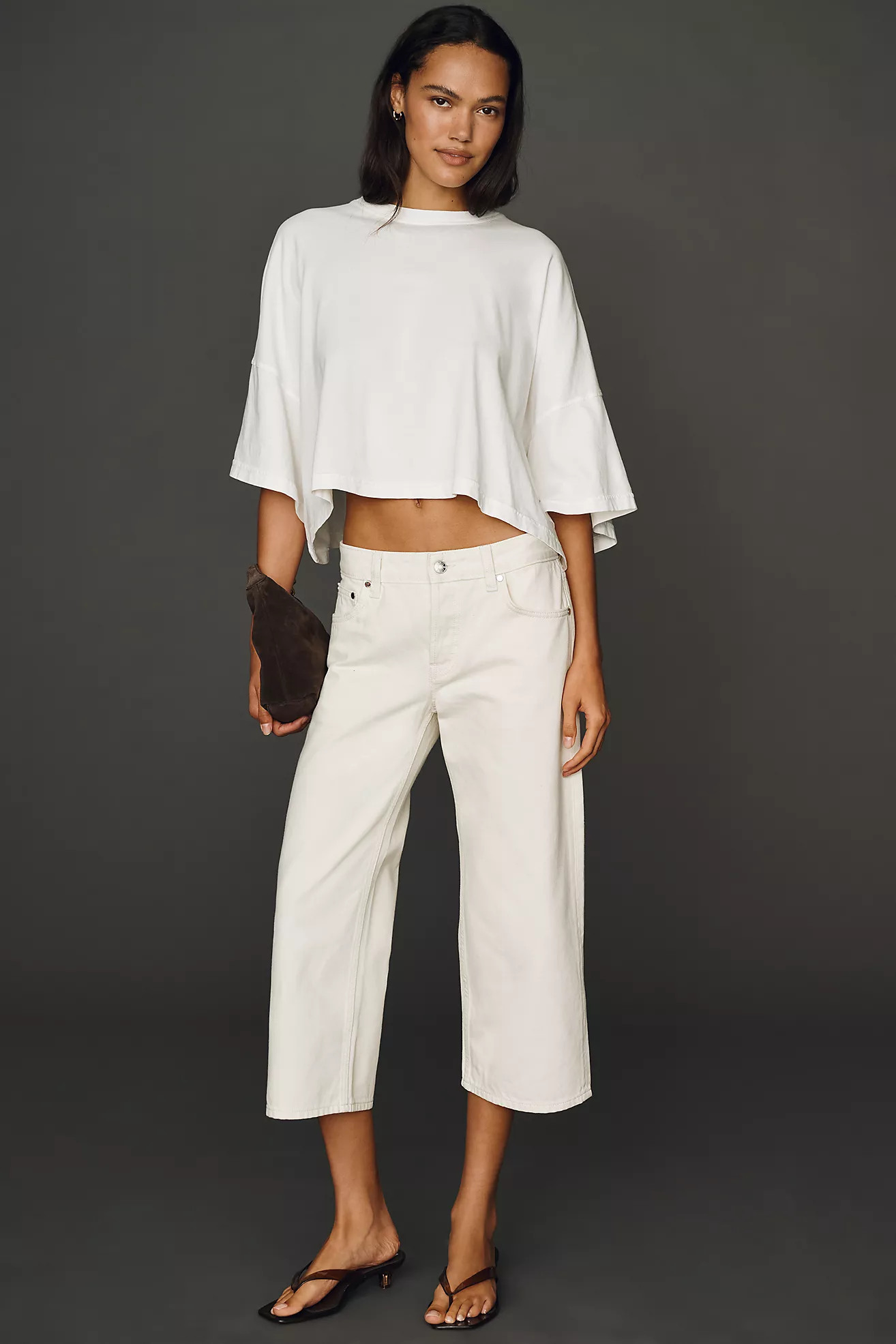 EB Denim Low-Rise Baggy Capri Jeans | Anthropologie (US)