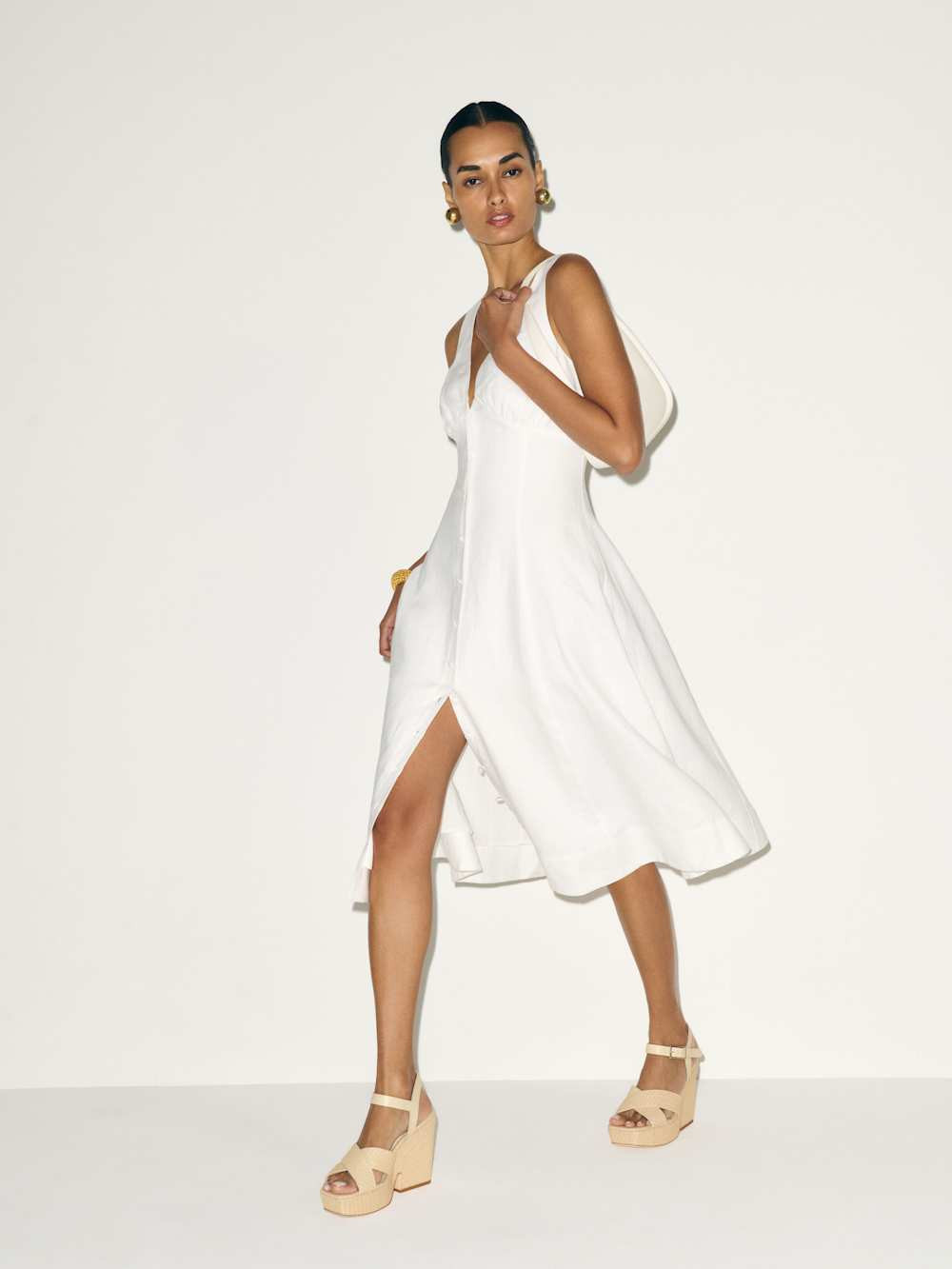 Sebastien Linen Dress | Reformation (Global)