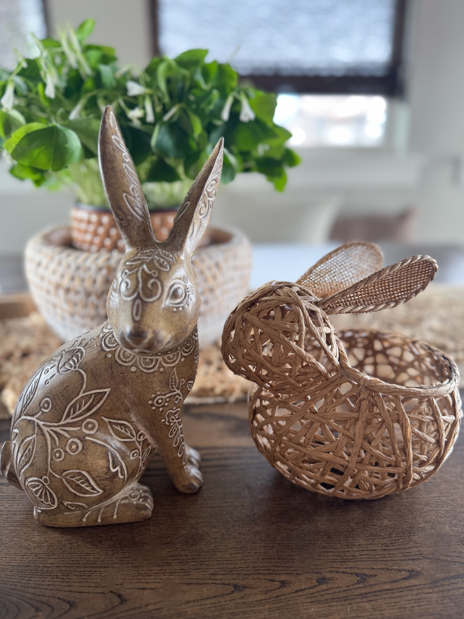 Neutral spring + Easter details that I’m loving — these bunnies will be the perfect addition to our Easter decor this year. 

Easter - Neutral Home - Spring Decor - Wood Bunny Decor - Easter Basket 

#LTKSeasonal #LTKHome