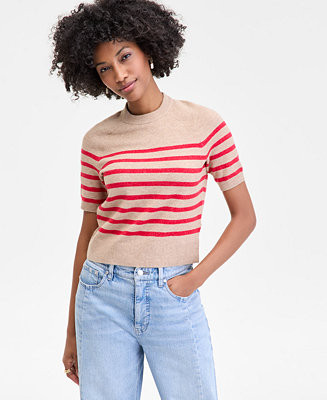 On 34th Women's Saddle Short Sleeve Sweater, Macy's Exclusive  - Macy's | Macy's
