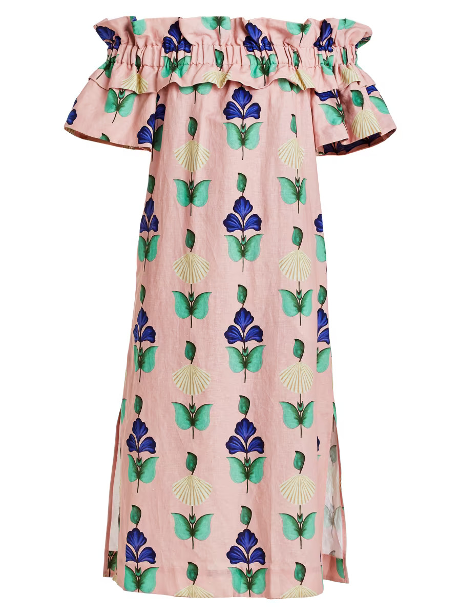 Primavera Off-the-Shoulder Midi-Dress | Saks Fifth Avenue