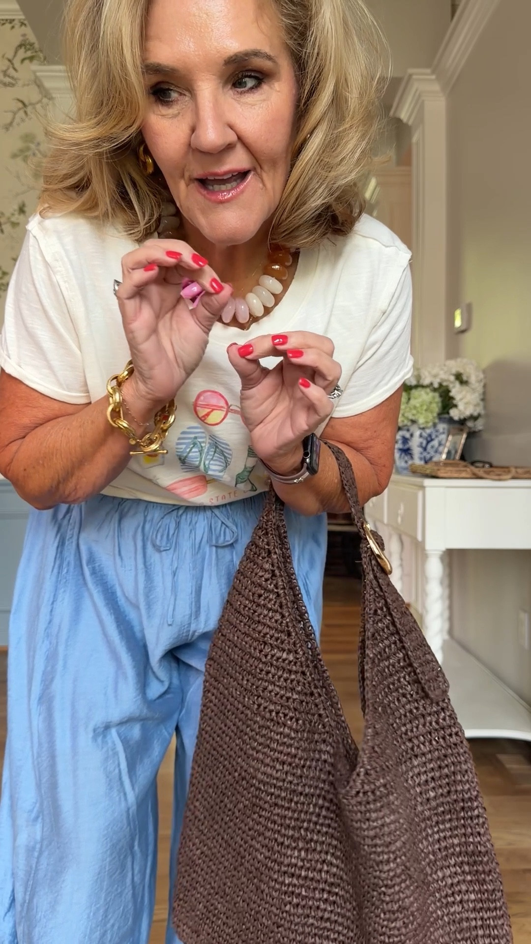 Super cool funky pants!!! 

Size medium in the tee and pants 

#LTKOver40 #LTKSeasonal #LTKootd