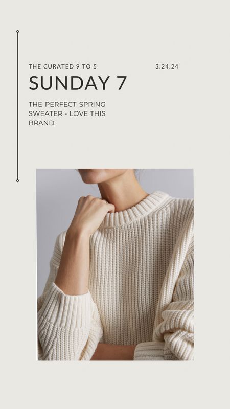 Sunday 7, the perfect spring sweater

#LTKSeasonal #LTKstyletip