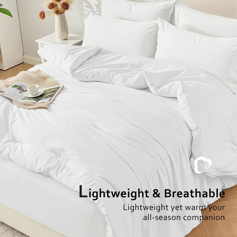 Dhole 7-Piece Bed in Bag - Queen Size Comforter Sets, Pillowcases & Sheet Collection for Cozy Bed... | Walmart (US)