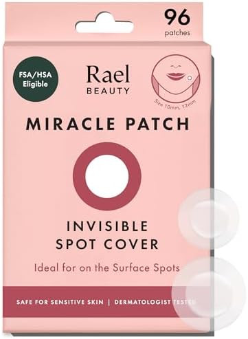 Rael Miracle Invisible Spot Cover Hydrocolloid Acne Pimple Patches (96 Ct) | Amazon (US)